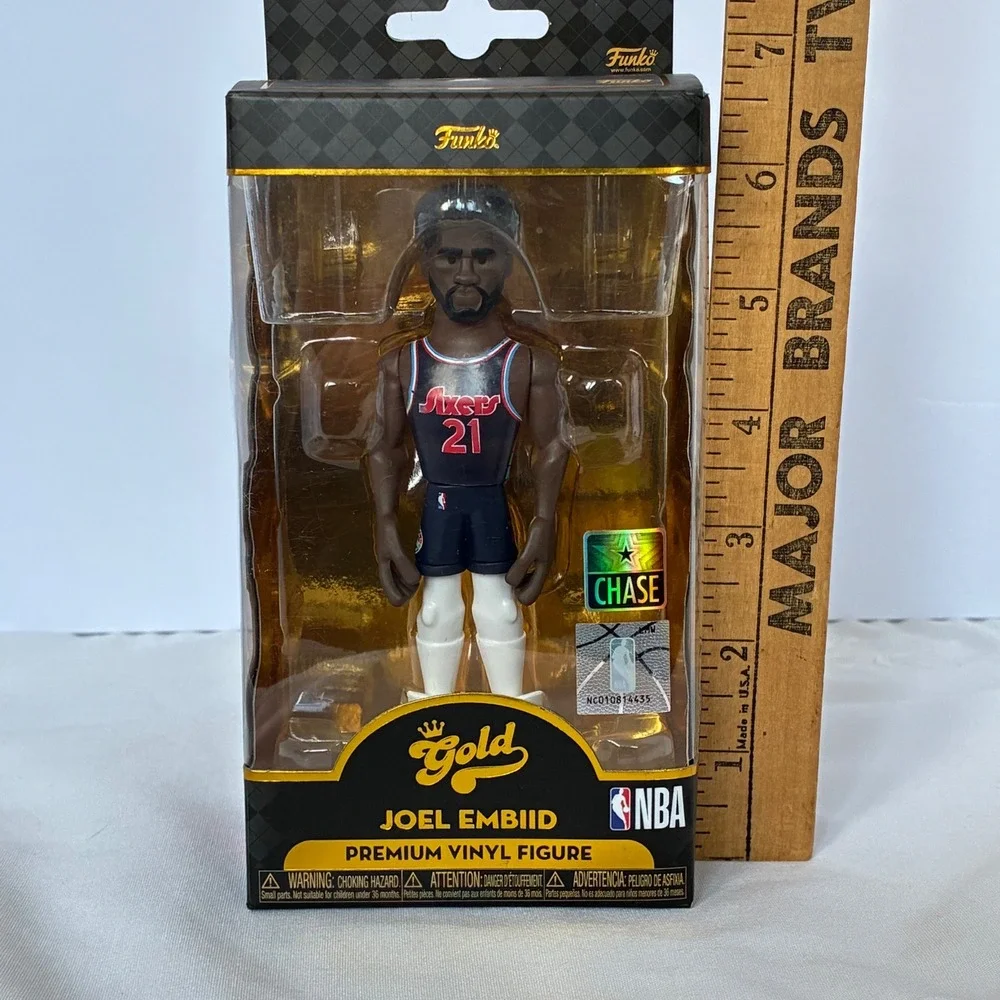 Funko Gold Joel Embiid NBA Chase Ed. 76ers #21 Vinyl Figure Basketball Philly